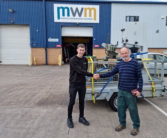 Collecting the new machines from MWM
